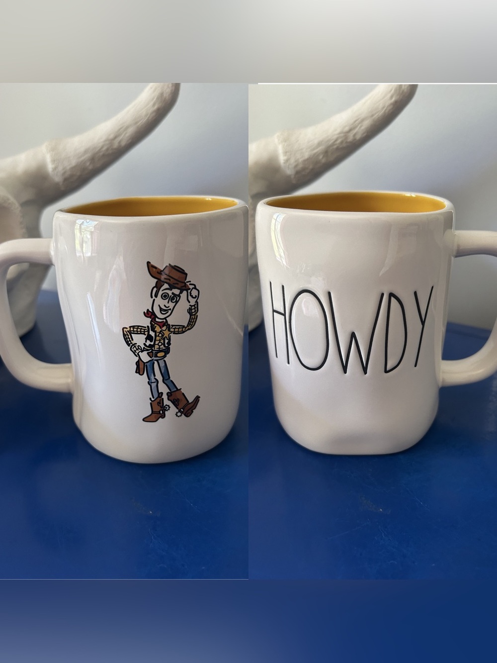 Rae Dunn Disney Pixar Toy Story Woody Howdy Double Sided Mug